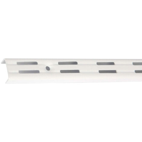 Crémaillère pour étagère en acier laqué 1440mm – Entraxe 32mm – Double perforation pour montage ajustable – Strauss Vonderweidt