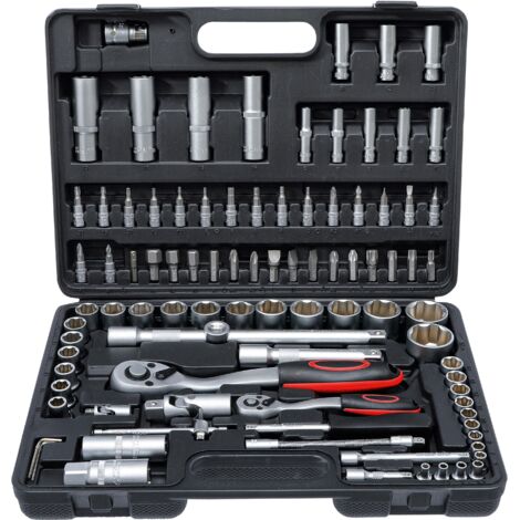 Bgs Technic – Coffret multi-outils 94 pièces – Douilles 6,3 mm (1/4') et 12,5 mm (1/2') – Acier chromé-vanadium – Pour mécanique et bricolage (1/6)