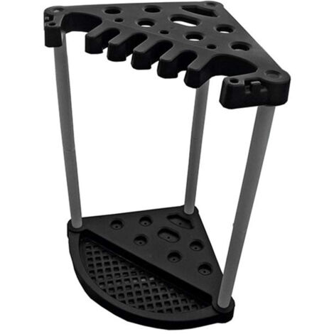 Keter – Organiseur d'outils de jardin noir – Support mural pour 14 outils – Plastique de haute qualité – Dimensions 56,5 x 56,5 x 88,5 cm (1/3)