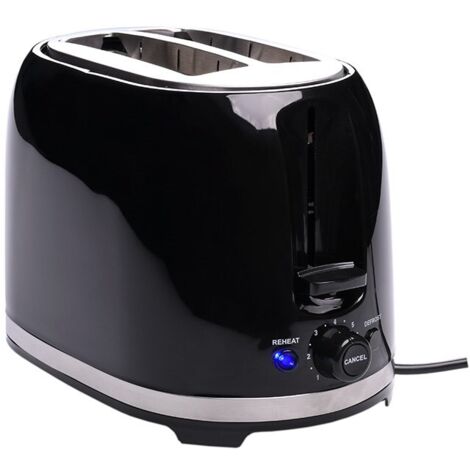 Lafe TSB003B grille-pain noir 2 tranches 850 W (1/5)