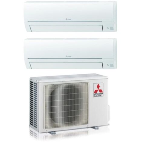 Climatiseur réversible Dual-Split MITSUBISHI MSZ-HR9000+12000 avec MXZ-2HA40VF R-32 Wi-Fi Optional 9+12