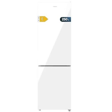 Cecotec Réfrigérateur-congélateur Bolero CoolMarket Combi 250 White Glass E (1/5)
