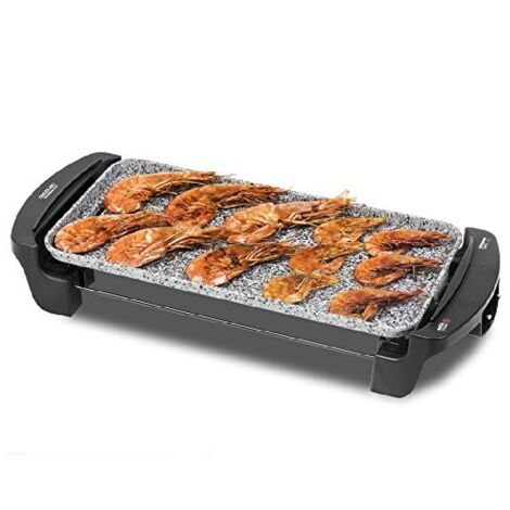 Cecotec – Plancha électrique 1800W – Revêtement antiadhésif céramique RockStone – Dimensions 57 x 20 x 8,5 cm – Résistante à l'eau (1/7)