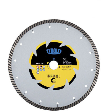 Tyrolit C3R disque à tronçonner diamant noir 230 mm (1/3)