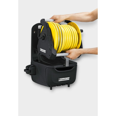 Kärcher Dévidoir HT 4.20 - Tuyau 20m, Haute Stabilité, Rangement Compact Et Facile - Idéal Jardin - Noir