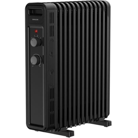 Radiateur électrique bain d'huile - SENCOR - SOH 3513BK - 2500 W - 2 boutons - Noir (1/5)