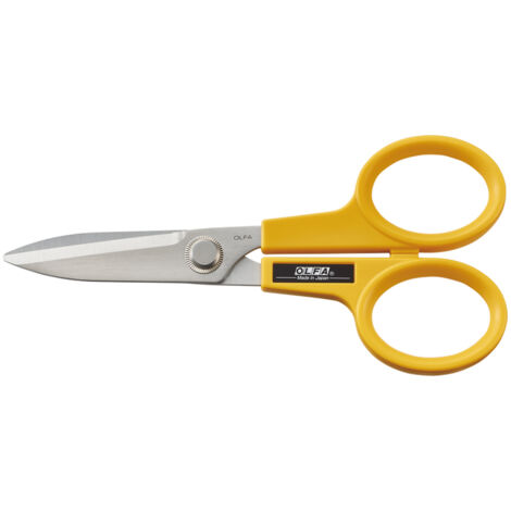 Olfa Ciseaux polyvalents jaunes 17 cm acier inoxydable (1/5)