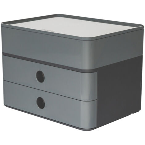 HAN SMART-BOX PLUS ALLISON 1100-19 Caisson à tiroirs noir, gris, blanc Nombre de tiroirs: 2 Q198562 (1/5)