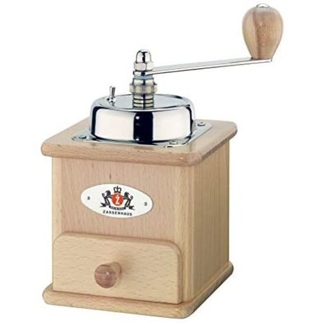 ZASSENHAUS Kaffeemühle Brasilia Buchenholz Stahlmahlwerk 12x12,5x20cm (1/5)