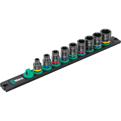 Wera Douille Impaktor barre magnétique noire 9 pièces (1/5)