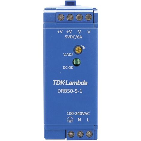 Alimentation rail DIN TDK-Lambda DRB50-5-1 15 V/DC 2.5 A 30 W 1 x V057421 (1/3)