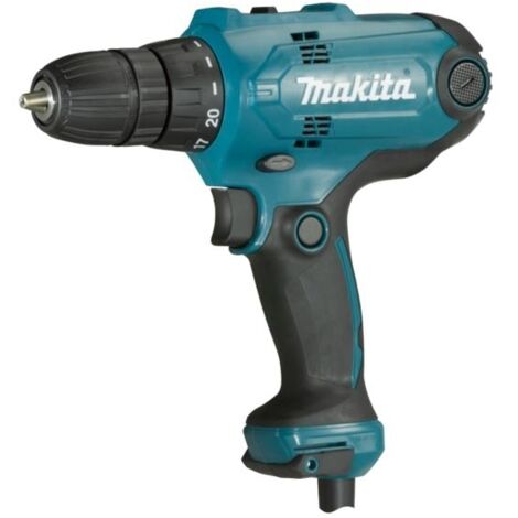 Makita – Perceuse visseuse filaire DF0300 – 320W – Couple 56Nm – Mandrin auto-serrant 10mm – Vitesse variable jusqu'à 1500 tr/min – Pour bois et métal (1/10)