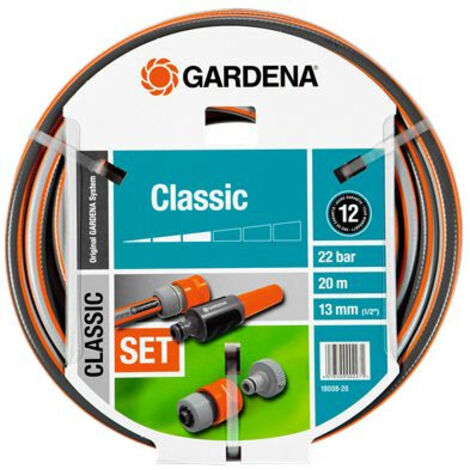 Tuyau d arrosage Gardena 20 mètres gris PVC renforcé (1/7)