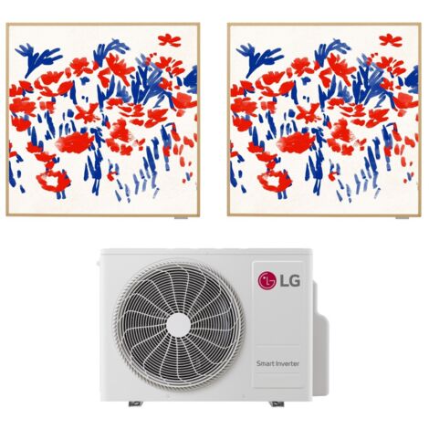 LG – Climatiseur réversible 4.7 kW refroidissement 5.1 kW chauffage – Connectivité Wi-Fi – Efficacité énergétique A++ – Design personnalisable