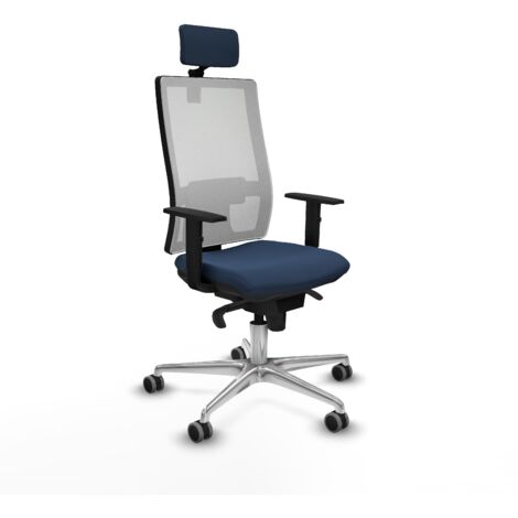 Chaise de bureau piqueras y crespo Horna blanc simili cuir (1/5)