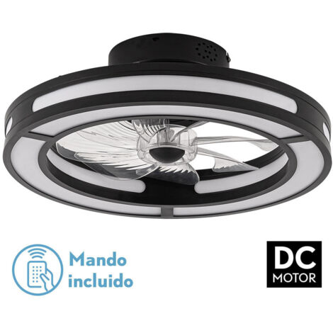 Ventilateur de plafond abrila KASTORIA noir 58 watts LED (1/3)