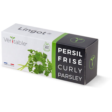 Graines en recharge prête à l'emploi - Lingot Persil Frisé Bio- Véritable (1/5)