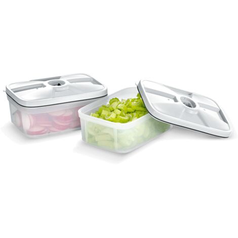SEVERIN ZB3620 Lot 2 boites de conservation sans BPA avec valve de mise sous vide - Capacite 0,75 L - Preserve les saveurs (1/3)