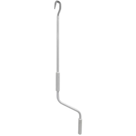Manivelle micel contemporaine blanc 120 cm acier (1/3)