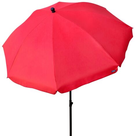 Parasol aktive 240 cm rouge polyester aluminium (1/5)