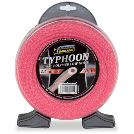 Fil de coupe Garland Typhoon transparent 2 4 mm 87 m (1/2)