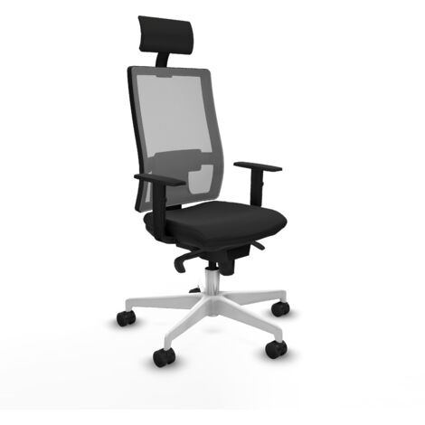Fauteuil de bureau en mousse injectée Hornas noir piqueras y crespo chic