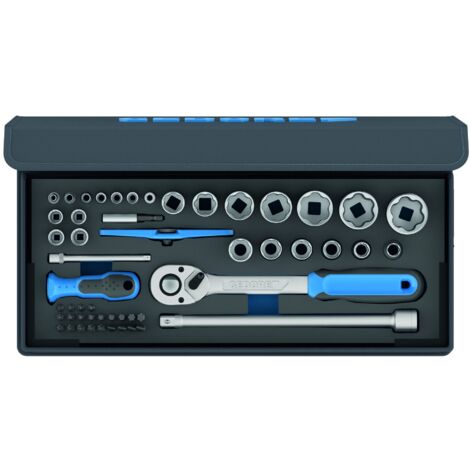 Gedore Kit de prises professionnel 52 pièces textile (1/3)