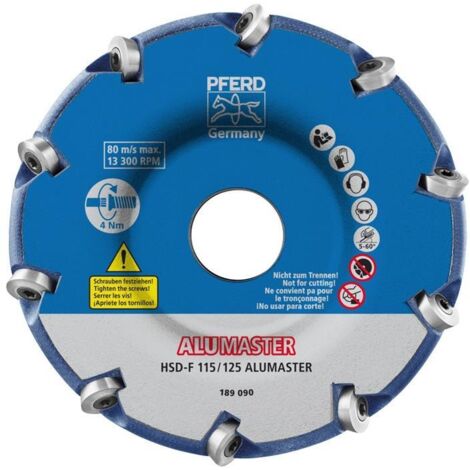 Disque de fraisage ALUMASTER® HSD-F D. 115/125 mm coffret en plastique (1/4)
