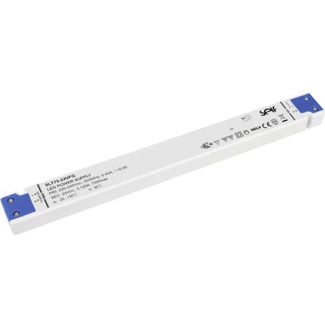 Self Electronics SLT75-24VFG Driver de LED à tension constante 75 W 0 - 3.1 A 24.0 V/DC homologué pour les meubles, non dimmable, protection contre X130461 (1/4)