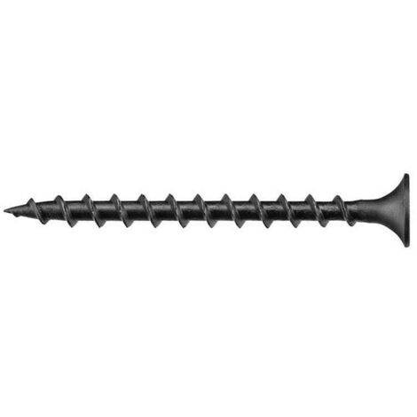 Dewalt – Boîte de 1000 vis à plaque de plâtre 25 mm – Pointe d'aiguille pour installation rapide – Revêtement phosphaté noir