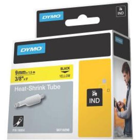 Dymo RhinoPRO Heat shrink tubing Black Yellow (18054) (1/2)