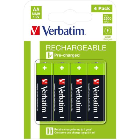 Verbatim 49517 pile domestique Batterie rechargeable AA Hybrides nickel-métal (NiMH) (1/5)