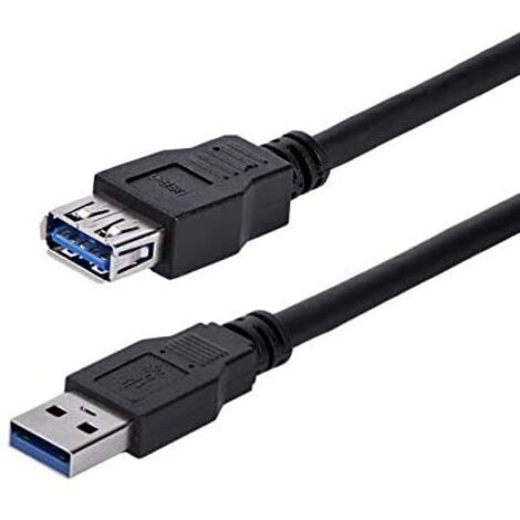 StarTech.com USB3SEXT1MBK - Rallonge USB 3.0 Type-A (Mâle/Femelle - 1 m) Noir (1/5)
