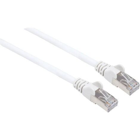 Intellinet 741408 RJ45 Câble réseau, câble patch CAT 6a (câble brut CAT 7) S/FTP 5.00 m blanc sans halogène 1 pc(s) R704181 (1/4)