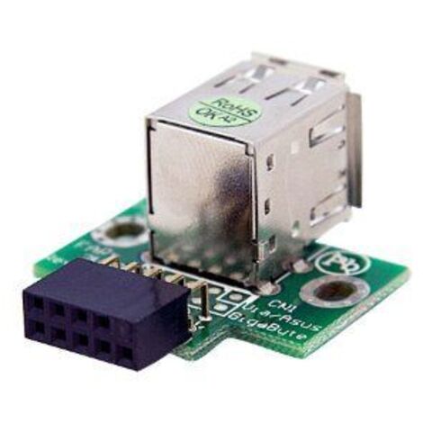 2 Port USB Motherboard Header Adapter StarTech.com Adaptateur USB 2.0 interne - Convertisseur 2x USB A vers connecteur de carte mère USB à 4 broches - F/F - Adaptateur USB - USB (F) pour connecteur US (1/5)