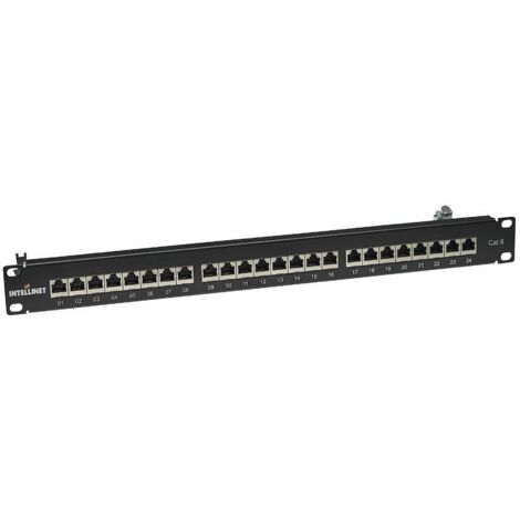 Panneau de brassage 24 ports Intellinet 720038 CAT 6 1 UH R05552 (1/2)