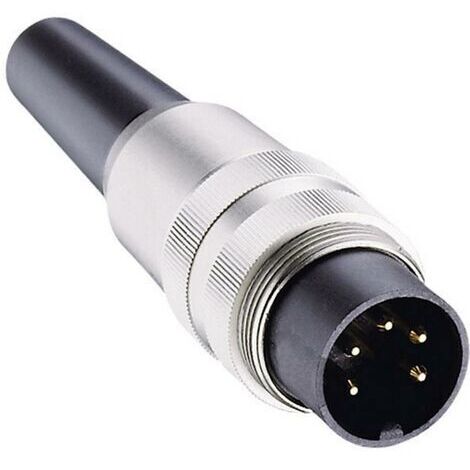 Connecteur rond DIN mâle, droit Lumberg SV 50 Nombre de pôles: 5 argent 1 pc(s) D22574 (1/2)