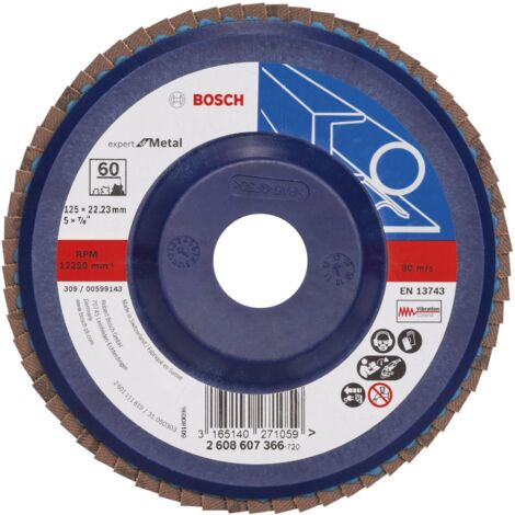 Disque à lamelles Bosch X551 Expert bleu 125 mm grain 60 (1/4)