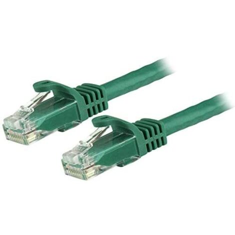 StarTech.com Cordon de raccordement UTP CAT6 - 1,5 m - Sans crochet - Câble patch RJ45 - Vert (1/2)