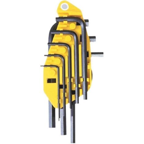 CLÉS HEXAGONALES STANLEY EN POUCES 8 pièces 1/16" - 1/4"" 0-69-252