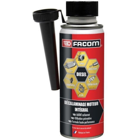 Facom – Décalaminage moteur diesel 250ml – Additif pour soupapes, vanne EGR, catalyseur, filtre à particules – Préventif pour combustion optimale