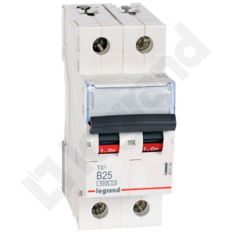 LEGRAND 403389 TX3 LS B25 A 2P 6 KA 2 M (1/4)