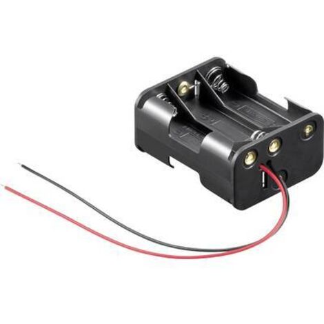 Support de pile 6x LR6 (AA) Goobay 81216 raccordement par fils (L x l x H) 58 x 47 x 28 mm S662861 (1/2)