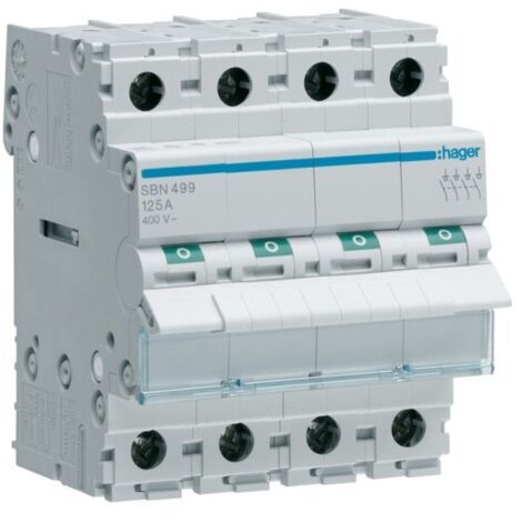 Interrupteur 4P 125A - COMMANDE SIGNAL HAGER SBN499