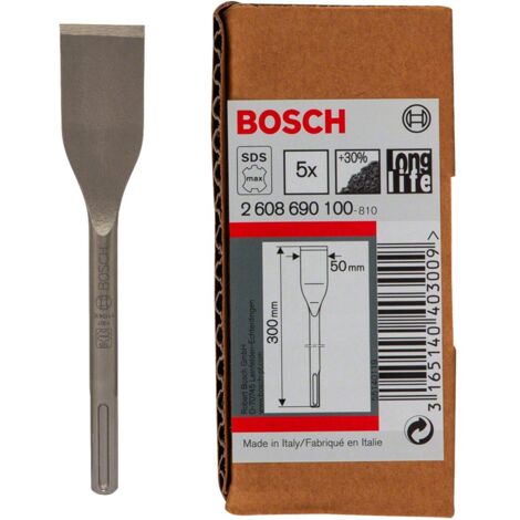 Set de 5 burins à carrelage SDS max BOSCH (2 608 690 100)