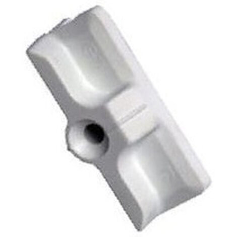 Ferco – Gâche pour crémone nylon blanc pour PVC – Résistance aux chocs – Installation facile – E189400007