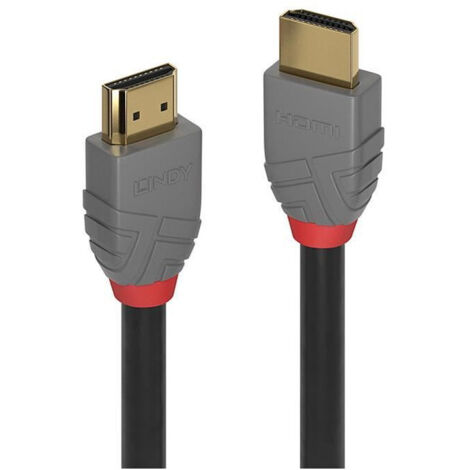 Câble de raccordement LINDY Fiche mâle HDMI-A, Fiche mâle HDMI-A 0.30 m noir 36960 Câble HDMI S218512 (1/4)