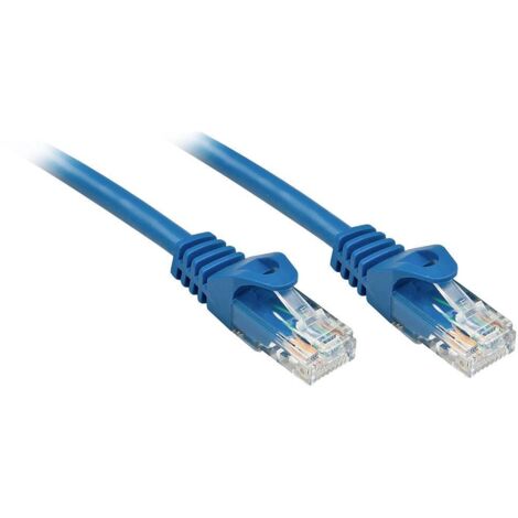 LINDY 48173 RJ45 Câble réseau, câble patch CAT 6 U/UTP 2.00 m bleu 1 pc(s) S239732 (1/4)