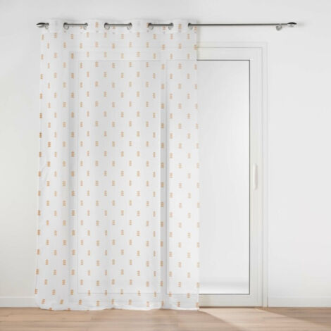 Panneau a oeillets 140 x 240 cm voile sable imprime geokid Miel (1/3)