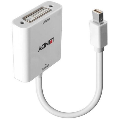 Câbles et adaptateurs audio vidéo LINDY Mini DisplayPort to DVI Converter (1/3)